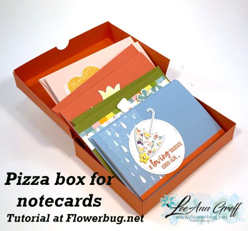 Scalloped note cards box..