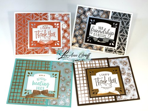 Flowering Foils fun fold cards