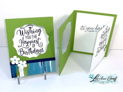 July Artistry window cards