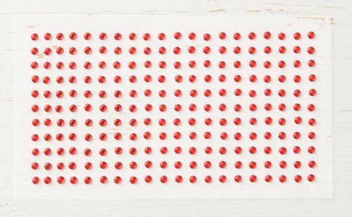 Red rhinestones
