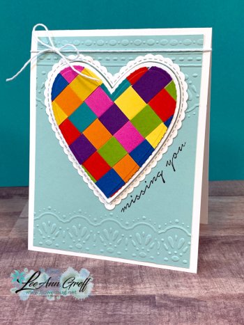 Paper Strips Woven Heart