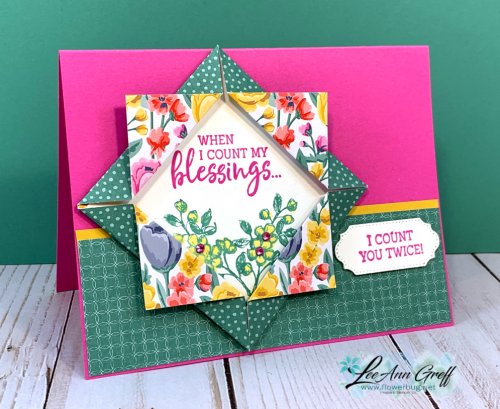 Origami fold Magenta. 