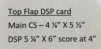 Oct 27th top flap fold card