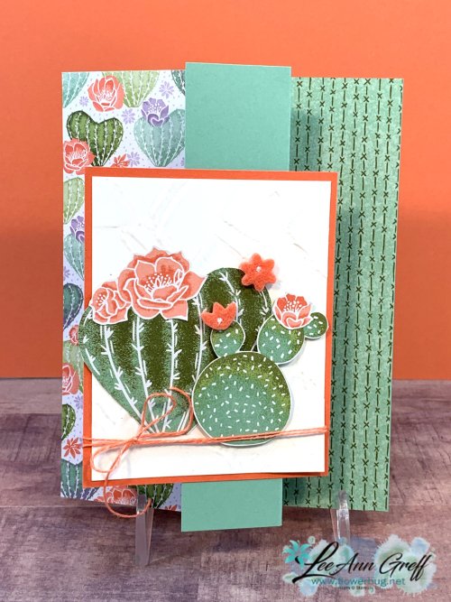 Flowering Cactus Accordion cards