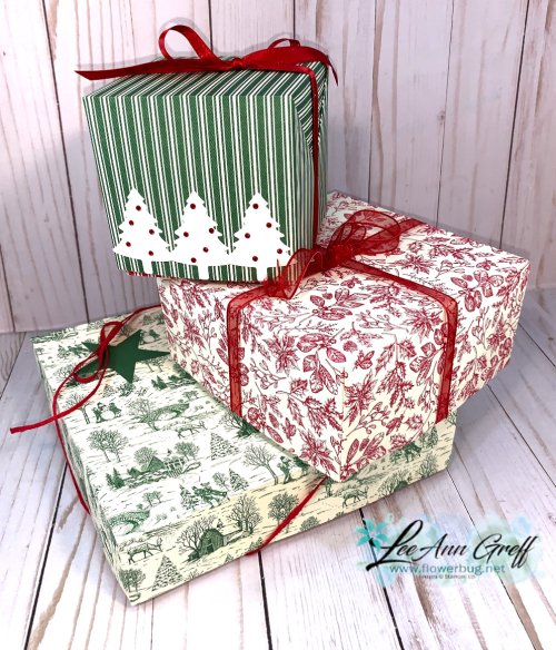 Toile Tidings boxes