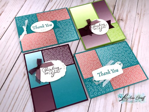 Dec 28 Ombre 4 piece template cards