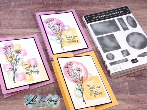 Watercolor  Shapes color combo