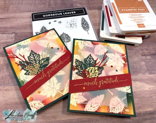 Gorgeous Leaves emboss resist 