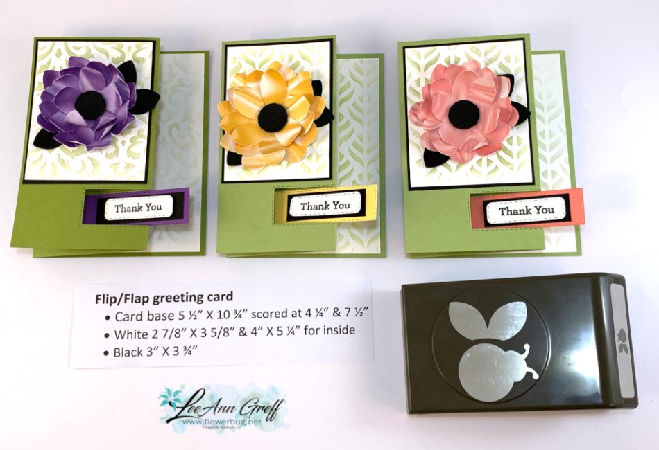 Ladybug punched flowers Simply Marbelous