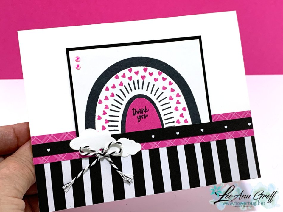 Rainbow of Happiness card pop of color