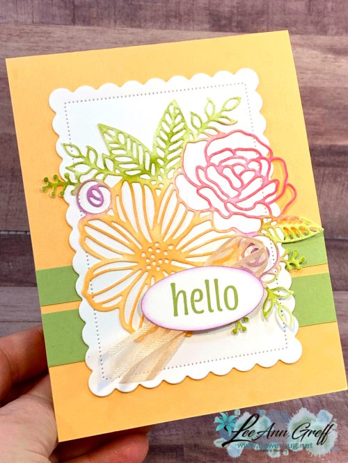 Artistic dies sponged White