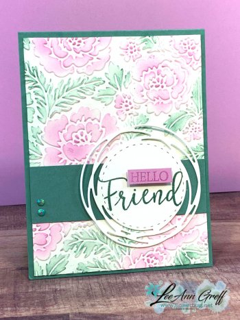 Pretty Embossing Folder sponged