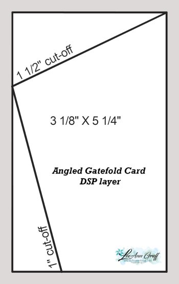 Angled Gatefold card base template