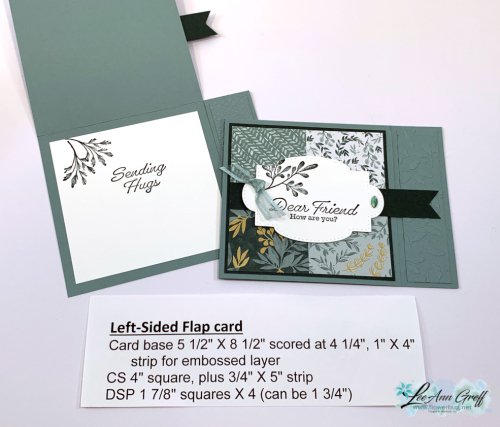 4 square Side flap card FB Live