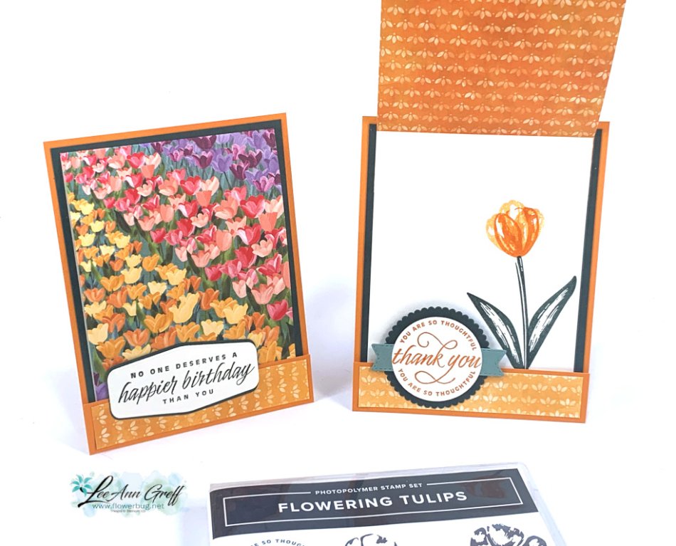 Matchbook cards Tulips