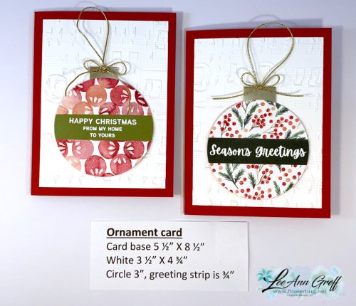 Christmas ornament cards