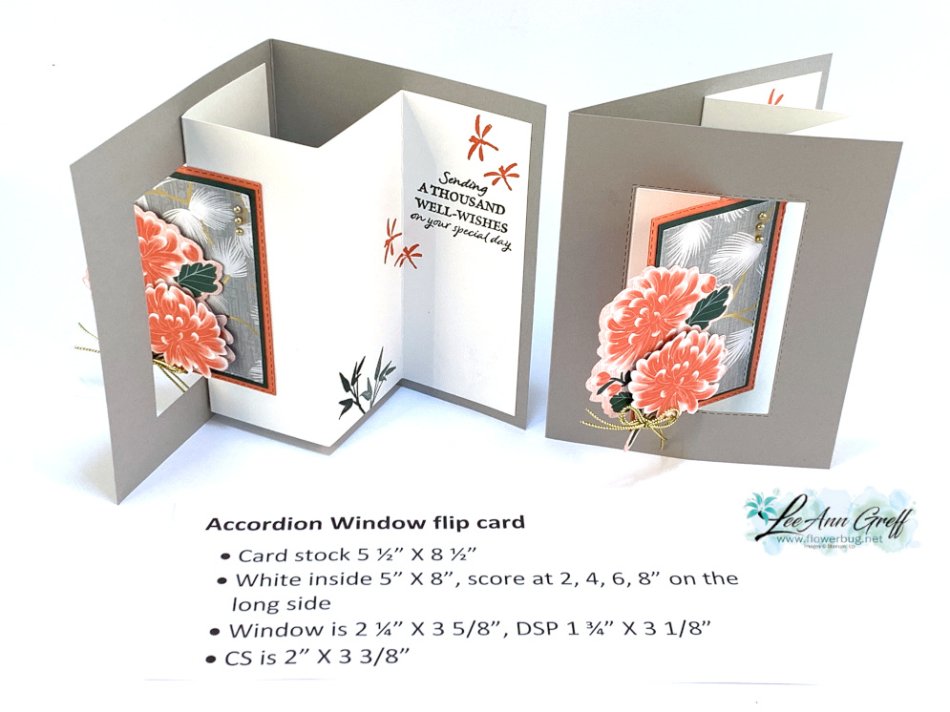 Crane of fortune accordian window .