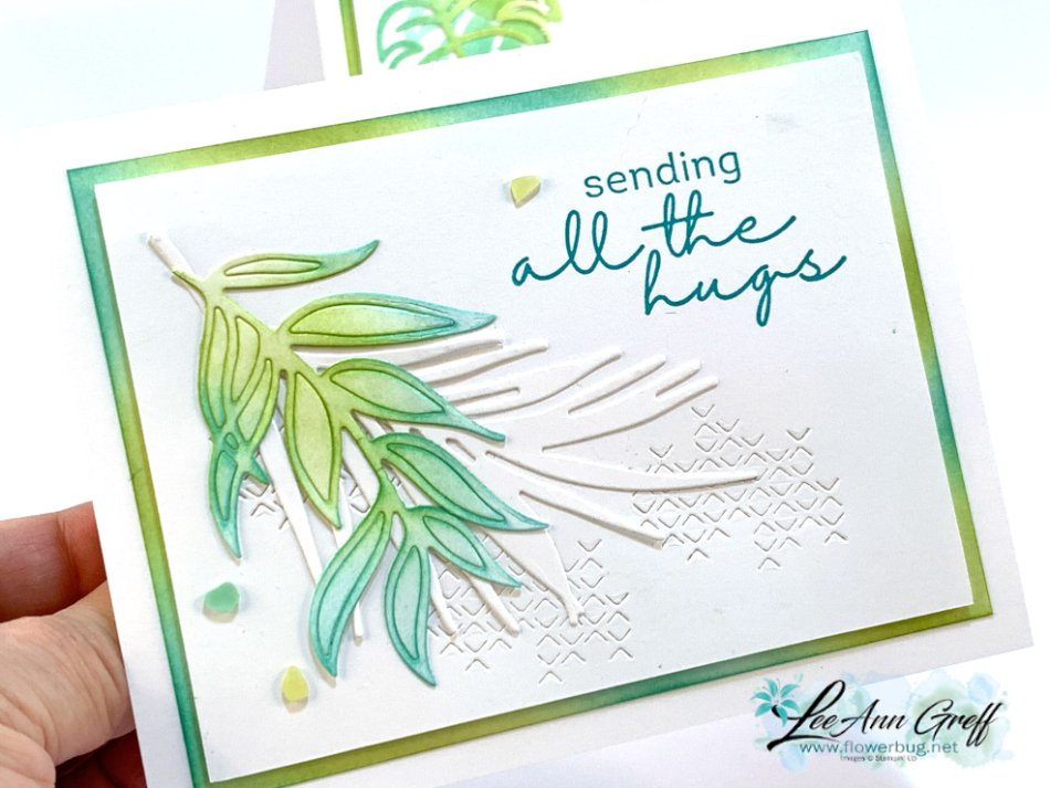 Artfully layered blended leaves 2