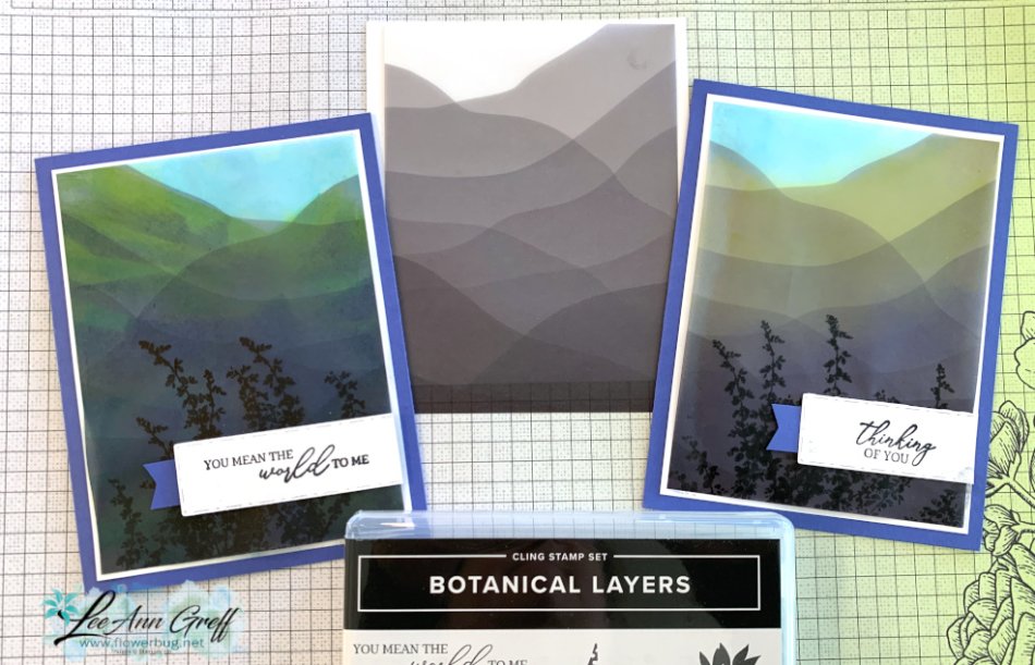 Botanical Layers vellum mountains