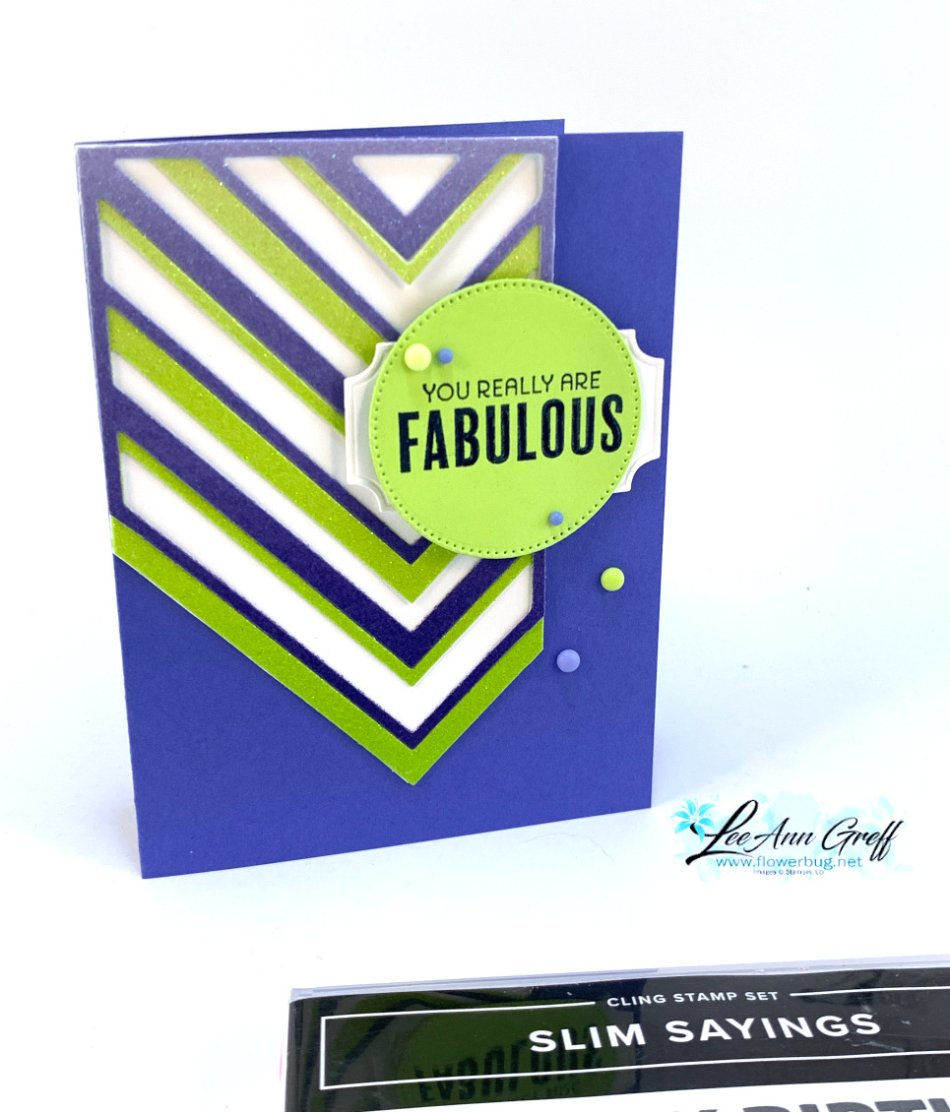 Slim Card glimer paper