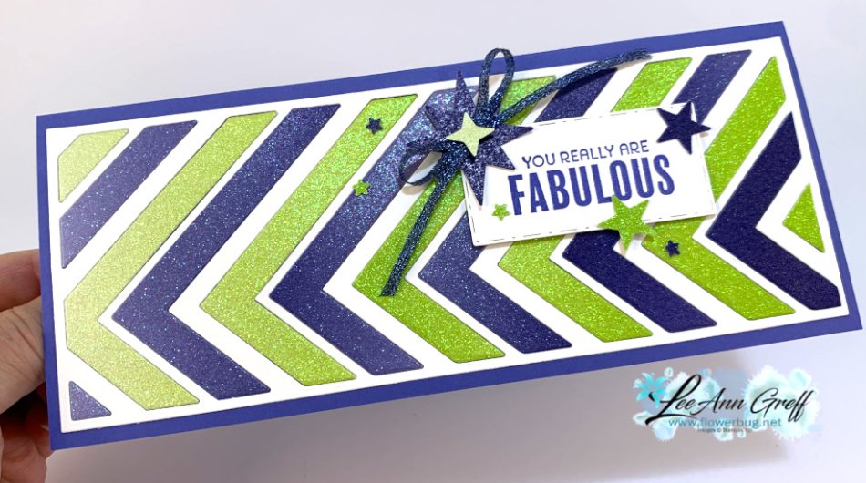 Slim Card glimer paper