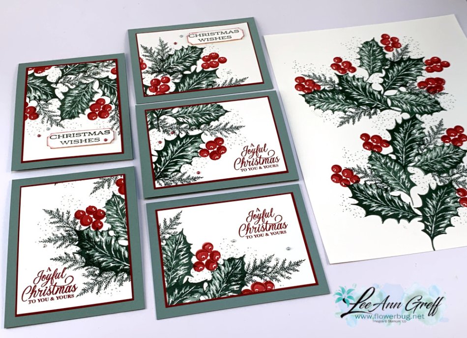 Leaves of Holly cards 5