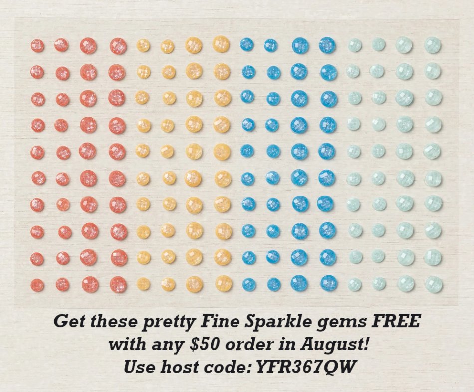 August free fine sparkle gems