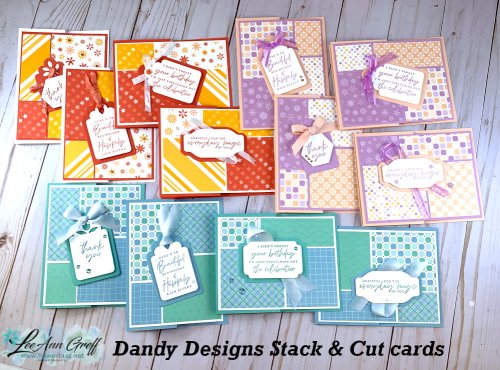 Dandy Designs all stack & cut cards