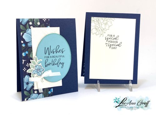 Fitting Florets Navy both