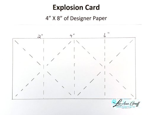 Explosion card template