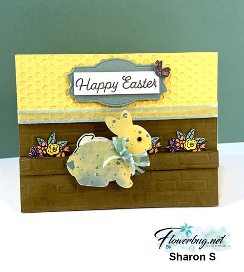 Easter Bunny basket bookmark