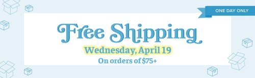 Free Shipping April 23