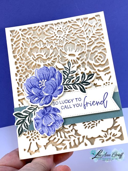 Two-toned flora lace .