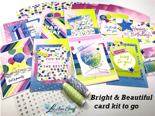 Bright & Beautiful M & M cards 