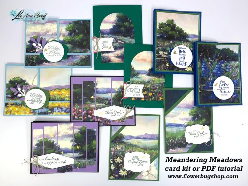 Meandering Meadows cards 