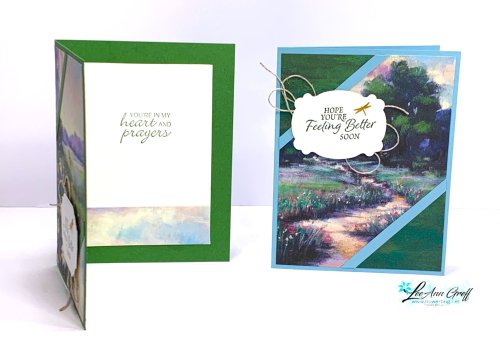 Meandering Meadow diagonal cards