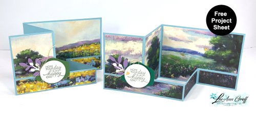 Meandering Meadow z fold cards