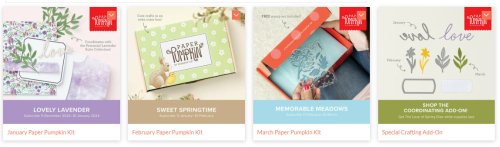 Paper Pumpkin kits 2024 spring