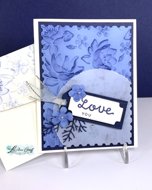 Layered Floral blues