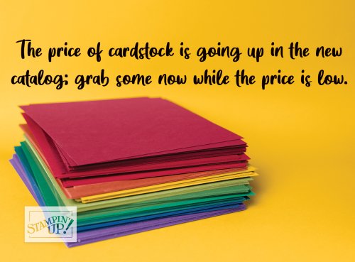 April card stock price