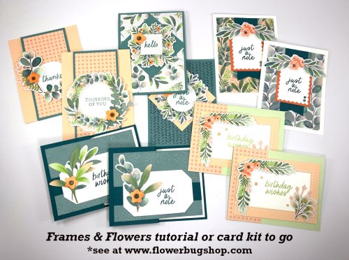 Frames & Flowers card kit