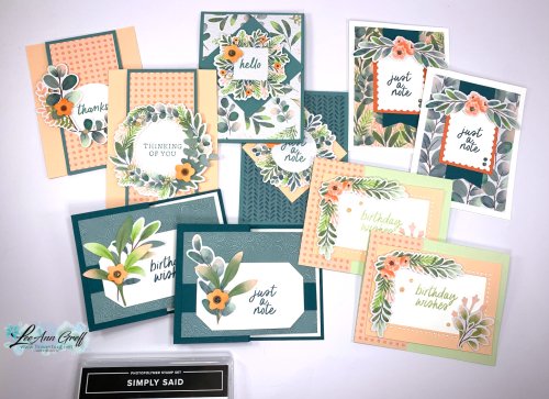 Frames & Flowers cards 