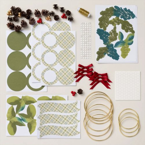 Christmas ornament supplies.