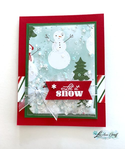 Snowy Scenes shaker card