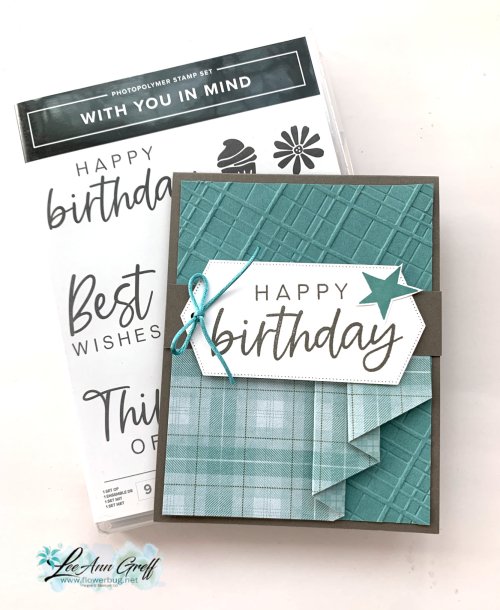 With you in Mind plaid birthday