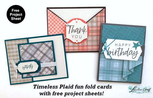 Timeless Plaid fun fold cards