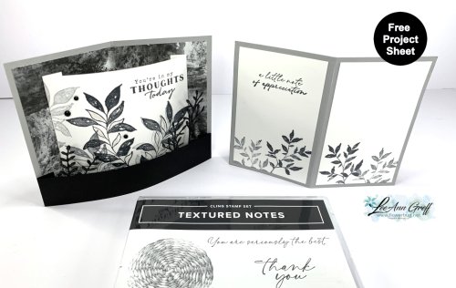 Botanical Textures bendy card