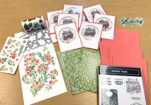 July Shaker card elements