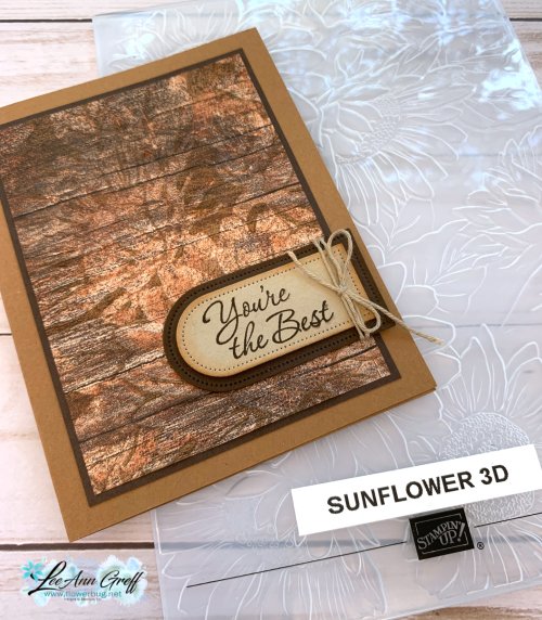 Sunflower card Country Home