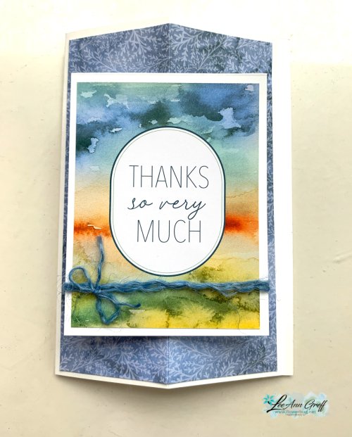 M & More fun fold card 